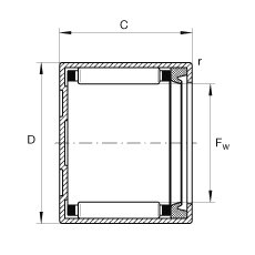 ʽѹȦ BCH1614-P, ˫ഽܷ⣬ϵУ ABMA 18.2 - 1982Ӣ