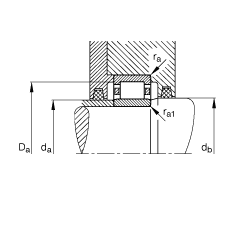 Բ NU232-E-M1,  DIN 5412-1 ׼Ҫߴ, Ƕλ, ɷ, ּ