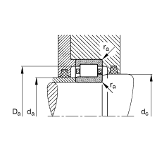 Բ NJ240-E-M1,  DIN 5412-1 ׼Ҫߴ, 붨λ, ɷ, ּ