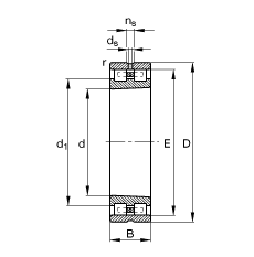 Բ NN3011-AS-K-M-SP,  DIN 5412-4 ׼Ҫߴ, Ƕλ, ˫У׶ף׶ 1:12 ɷ, ּܣСľڲ϶ƹ
