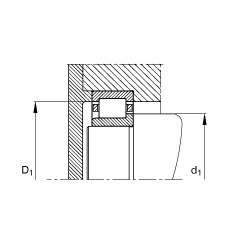 Բ NJ348-E-M1,  DIN 5412-1 ׼Ҫߴ, 붨λ, ɷ, ּ