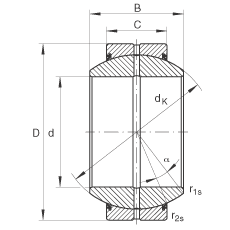 ؽ GE260-FO-2RS,  DIN ISO 12 240-1 ׼, άഽܷ