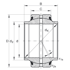 ؽ GE60-HO-2RS,  DIN ISO 12 240-1 ׼, άഽܷ