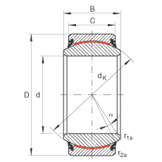 ؽ GE160-UK-2RS,  DIN ISO 12 240-1 ׼, άഽܷ