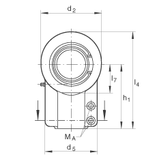 Һѹ˶ GIHNRK100-LO,  DIN ISO 12 240-4 ׼Ƽнװãά