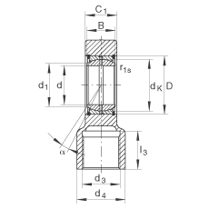 Һѹ˶ GIHRK100-DO,  DIN ISO 12 240-4 ׼Ƽнװãά