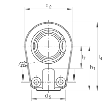 Һѹ˶ GIHRK50-DO,  DIN ISO 12 240-4 ׼Ƽнװãά