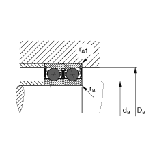  HCB7019-E-2RSD-T-P4S, ڣɶԻԪװӴ  = 25㣬մഽܷ⣬ǽӴƹ