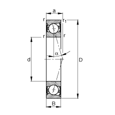  B7203-C-2RSD-T-P4S, ڣɶ԰װӴ  = 15㣬ഽܷ⣬ǽӴϹ