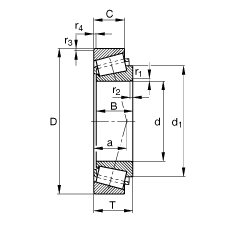 Բ׶ 30302-A,  DIN ISO 355 / DIN 720 ׼Ҫߴ磬ɷ룬ڻɶ