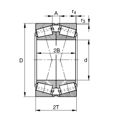 Բ׶ 30228-A-N11CA,  DIN ISO 355 / DIN 720 ׼Ҫߴ磬ɷ룬XͳɶԲãڲ϶