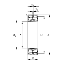 Ĺ 22230-E1-K,  DIN 635-2 ׼Ҫߴ, ׶ף׶ 1:12