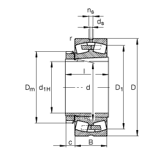 Ĺ 22248-B-K-MB + H3148X,  DIN 635-2 ׼Ҫߴ, ׶׺ͽ